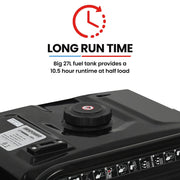 GENPOWER 8.5kW Peak 8.2kW Inverter Generator, Push Button & Remote Start, ATS Compatible, RCD, Portable w/ V219-GENPTRGN90SA
