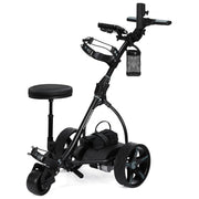 THOMSON E5000 Pro Lithium Golf Buggy, 36 Hole, Only 12kg, Easy Fold, Electric Motorised Buggy Trolley Cart w/ V219-GLFGBSTM6MLA