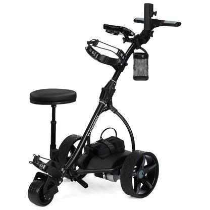 THOMSON E5000 Pro Lithium Golf Buggy, 36 Hole, Only 12kg, Easy Fold, Electric Motorised Buggy Trolley Cart w/ V219-GLFGBSTM6MLA
