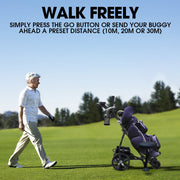 THOMSON E5000 Pro Lithium Golf Buggy, 36 Hole, Only 12kg, Easy Fold, Electric Motorised Buggy Trolley Cart w/ V219-GLFGBSTM6MLA