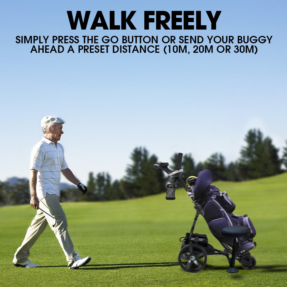 THOMSON E5000 Pro Lithium Golf Buggy, 36 Hole, Only 12kg, Easy Fold, Electric Motorised Buggy Trolley Cart w/ V219-GLFGBSTM6MLA