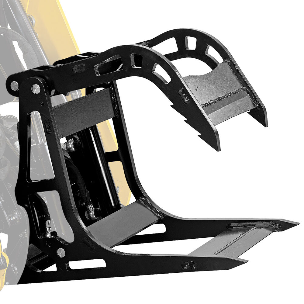 BAUMR-AG Stump Bucket Grapple Fork Accessory for BSR5000 Mini Loader Skid Steer, Quick Connect Hydraulics, V219-GSDACCPCLG4A