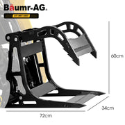 BAUMR-AG Stump Bucket Grapple Fork Accessory for BSR5000 Mini Loader Skid Steer, Quick Connect Hydraulics, V219-GSDACCPCLG4A