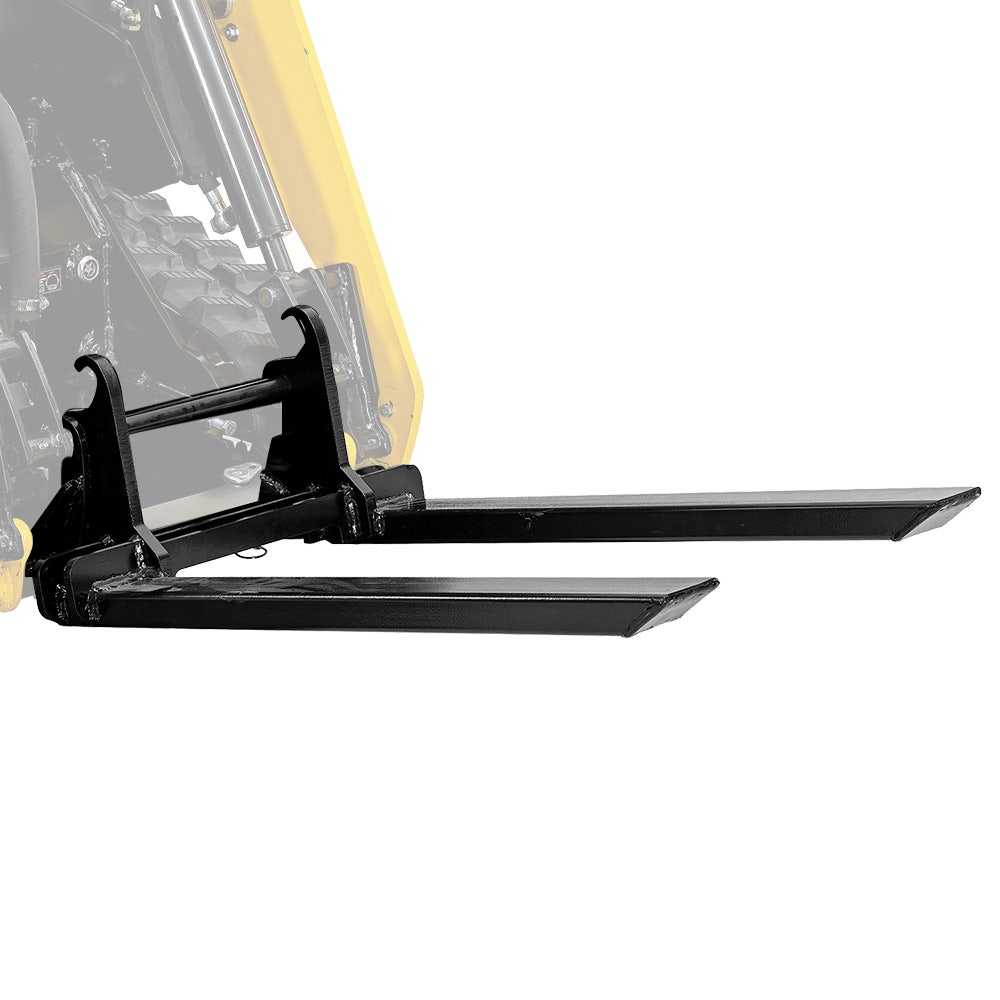 BAUMR-AG Pallet Forks Accessory for BSR5000 Mini Loader Skid Steer, Quick Connect Hydraulics, 150kg Rated V219-GSDACCPCPF8A