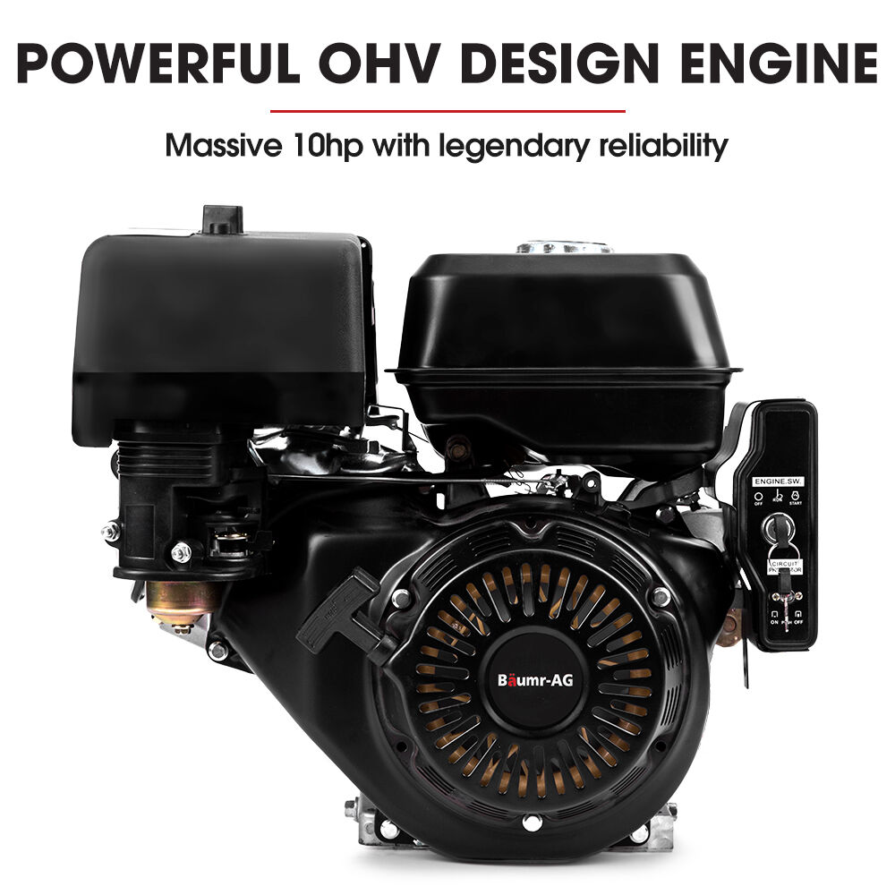 BAUMR-AG BSR5000 Mini Loader Skid Steer, with Bucket, 10hp OHV 4-Stroke Petrol Engine, 200kg Rated Operating V219-GSDSKDPCTB5A