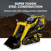 BAUMR-AG BSR5000 Mini Loader Skid Steer, with Bucket, 10hp OHV 4-Stroke Petrol Engine, 200kg Rated Operating V219-GSDSKDPCTB5A