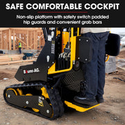 BAUMR-AG BSR5000 Mini Loader Skid Steer, with Bucket, 10hp OHV 4-Stroke Petrol Engine, 200kg Rated Operating V219-GSDSKDPCTB5A