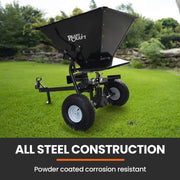 PlantCraft 160L Tow Behind Broadcast Seed and Fertiliser Spreader, 158kg Load, Heavy Duty V219-GSRTOWPCS16A