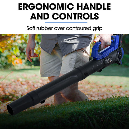 POWERBLADE 20V Leaf Blower & Line Trimmer / Edger Combo, Kit with 4.0Ah Battery & Fast Charger V219-GTCCLSPBBL2LT2A
