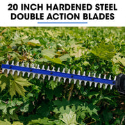 POWERBLADE 20V Cordless Pole Saw & Hedge Trimmer Combo, 8" Chainsaw Pruner & 20" Hedger, Telescopic Handle, V219-GTCCLSPBPS2PT2