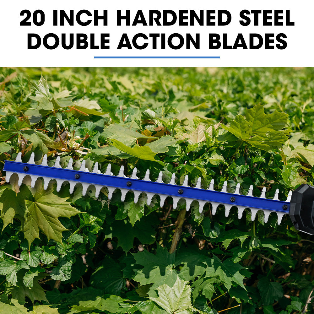 POWERBLADE 20V Cordless Pole Saw & Hedge Trimmer Combo, 8" Chainsaw Pruner & 20" Hedger, Telescopic Handle, V219-GTCCLSPBPS2PT2