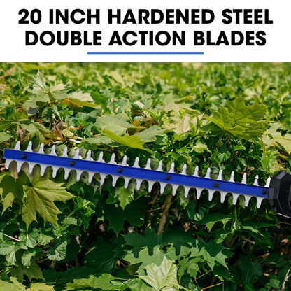 POWERBLADE 20V Cordless Pole Saw & Hedge Trimmer Combo, 8" Chainsaw Pruner & 20" Hedger, Telescopic Handle, V219-GTCCLSPBPS2PT2