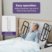 Equipmed Electric Adjustable Bed, Backrest and Leg Adjustment German-Engineered Power Lifting with Remote V219-HBRELEEQBD5A
