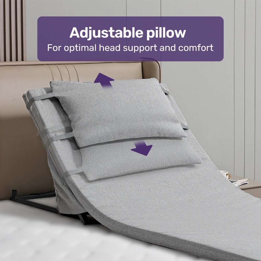 Equipmed Electric Adjustable Bed, Backrest and Leg Adjustment German-Engineered Power Lifting with Remote V219-HBRELEEQBD5A