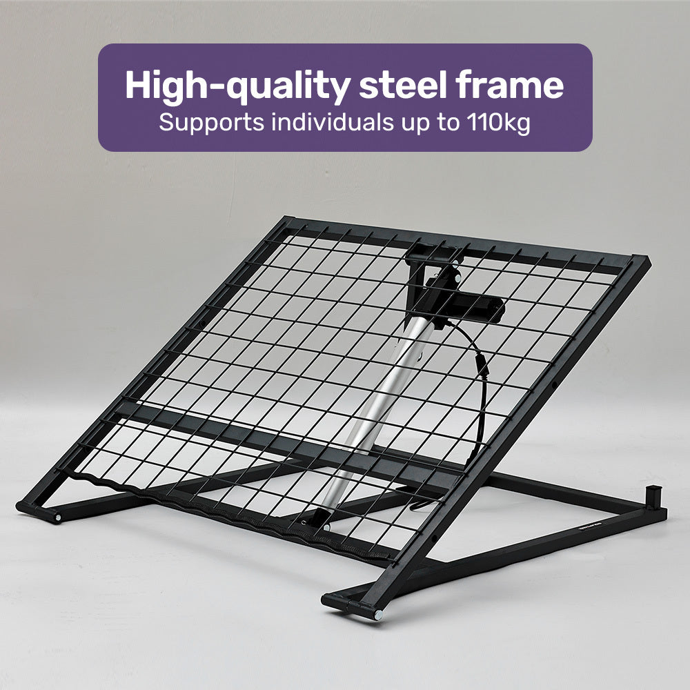 Equipmed Electric Adjustable Bed Backrest, German-Engineered Power Lifting Back Support with Remote Control, V219-HBRELEEQFL3A