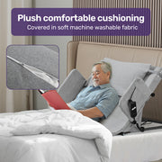 Equipmed Electric Adjustable Bed Backrest, German-Engineered Power Lifting Back Support with Remote Control, V219-HBRELEEQFL3A