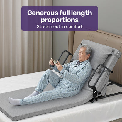 Equipmed Electric Adjustable Bed Backrest, German-Engineered Power Lifting Back Support with Remote Control, V219-HBRELEEQFL3A