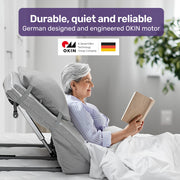 Equipmed Electric Adjustable Bed Backrest, German-Engineered Power Lifting Back Support with Remote Control, V219-HBRELEEQHL1A