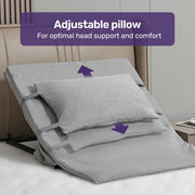 Equipmed Electric Adjustable Bed Backrest, German-Engineered Power Lifting Back Support with Remote Control, V219-HBRELEEQHL1A