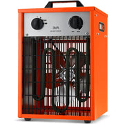UNIMAC 3kW Industrial Electric Fan Heater, 15A, Adjustable Thermostat, 2 Heat Settings, Fast Heating, Compact V219-HEACHTUM6XRA