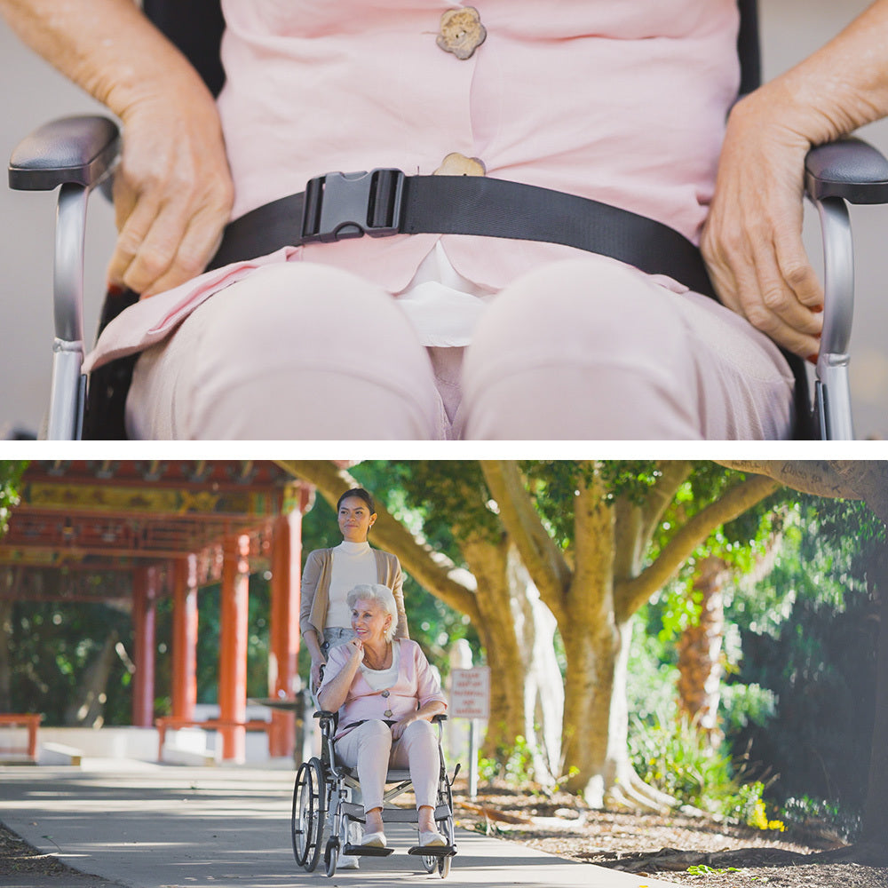 EQUIPMED Folding Aluminium Wheelchair, 20" Wheels, Park Brakes, 100kg Capacity, Grey/Black V219-HECWLCEQB2GY