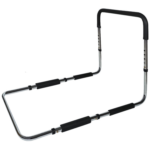 Equipmed Bed Assist Adjustable Hand Rail Support Aid for Seniors, 125kg Capacity, Bedside with Soft Grip V219-HELBEDEQBA5A