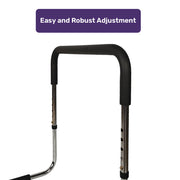 Equipmed Bed Assist Adjustable Hand Rail Support Aid for Seniors, 125kg Capacity, Bedside with Soft Grip V219-HELBEDEQBA5A