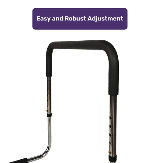 Equipmed Bed Assist Adjustable Hand Rail Support Aid for Seniors, 125kg Capacity, Bedside with Soft Grip V219-HELBEDEQBA5A