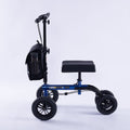 EQUIPMED Knee Scooter Walker, 10 inch Tyres Dual Brakes Bag - Broken Leg Ankle Foot Mobility - Crutches V219-HELKNSEQS2BA