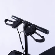 EQUIPMED Knee Scooter Walker, 10 inch Tyres Dual Brakes Bag - Broken Leg Ankle Foot Mobility - Crutches V219-HELKNSEQS2BA