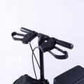 EQUIPMED Knee Scooter Walker, 10 inch Tyres Dual Brakes Bag - Broken Leg Ankle Foot Mobility - Crutches V219-HELKNSEQS2TA