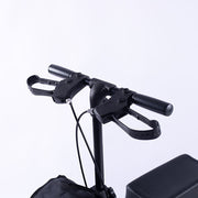 EQUIPMED Knee Scooter Walker, 10 inch Tyres Dual Brakes Bag - Broken Leg Ankle Foot Mobility - Crutches V219-HELKNSEQS2TA