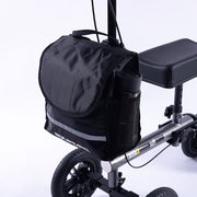 EQUIPMED Knee Scooter Walker, 10 inch Tyres Dual Brakes Bag - Broken Leg Ankle Foot Mobility - Crutches V219-HELKNSEQS2TA