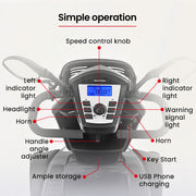 EQUIPMED Mobility Scooter, S-XXL comfortable size for all riders, 30km Max Range, 180kg capacity, Grey V219-HELMBUEQ5GYA