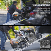 EQUIPMED Mobility Scooter, S-XXL comfortable size for all riders, 30km Max Range, 180kg capacity, Grey V219-HELMBUEQ5GYA