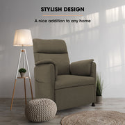FORTIA Electric Armchair Recliner, Single Fabric Chair, Biege V219-HELMCRFO5BGA