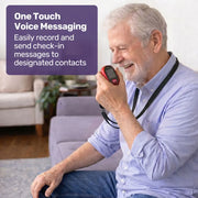 EQUIPMED Fall Detection Alarm Watch/Pendant with GPS and SOS Emergency Button, for Seniors, Location V219-HELPMAMHPD8A