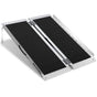 EQUIPMED 91cm Portable Folding Aluminium Access Ramp, 272kg Rated, Black Ultra-Grip, for Wheelchair, Mobility V219-HELRMPEQ09KA