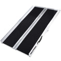 EQUIPMED 152cm Portable Folding Aluminium Access Ramp, 272kg Rated, for Wheelchair, Mobility Scooter, Rollator V219-HELRMPEQ15SA