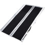 EQUIPMED 152cm Portable Folding Aluminium Access Ramp, 272kg Rated, for Wheelchair, Mobility Scooter, Rollator V219-HELRMPEQ15SA