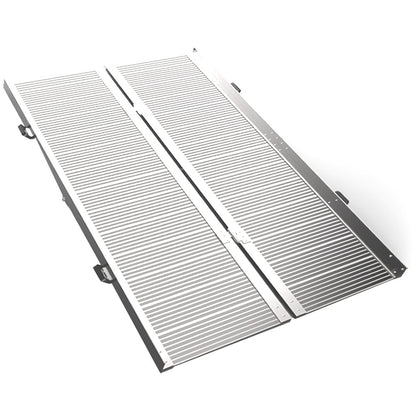 EQUIPMED 182cm Portable Folding Aluminium Access Ramp, 272kg Rated, for Wheelchair, Mobility Scooter, Rollator V219-HELRMPEQ18SA
