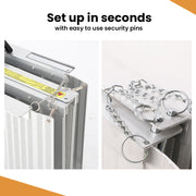 EQUIPMED 182cm Portable Folding Aluminium Access Ramp, 272kg Rated, for Wheelchair, Mobility Scooter, Rollator V219-HELRMPEQ18SA