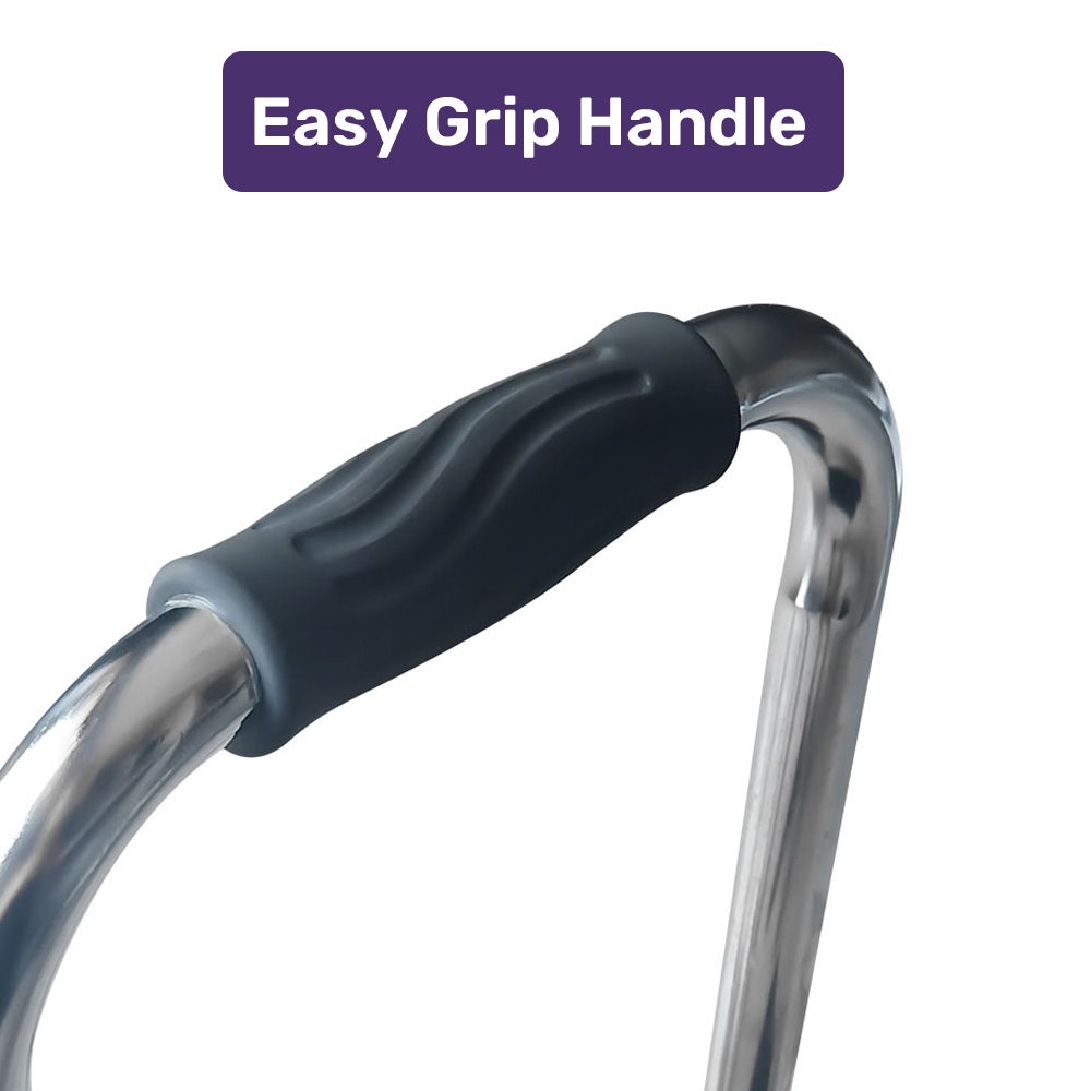 Equipmed Bath and Shower Assistance Step Mobility Aid, 150kg Max Capacity, with Handle Height Adjustment V219-HELSBSEQSS6A