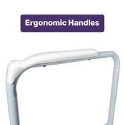 Equipmed Over Toilet Support Frame Safety Grab Aid Rail, 125kg Capacity, Adjustable Height and Width V219-HELSBSEQTA6A