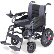Equipmed Electric Folding Wheelchair, Wide Bariatric Chair Seat, Comfortable for S-XL, Long Range, Lithium V219-HELWLCEQPGK4A