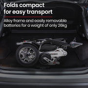 EQUIPMED Power Electric Wheelchair, Airline Approved Wheel Chair, Lightweight, Folding, Long Range, Lithium V219-HELWLCEQPKS6A