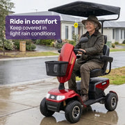 EQUIPMED Sun Shade Canopy for the ProRider Mobility Scooter, with 3 Adjustable Height Levels, Black V219-HMBMSAEQC9KA