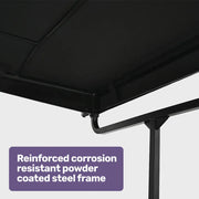EQUIPMED Sun Shade Canopy for the ProRider Mobility Scooter, with 3 Adjustable Height Levels, Black V219-HMBMSAEQC9KA