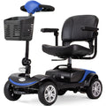 EQUIPMED FreeRoam+ Mid-Sized Lithium Fast Easy Charge Mobility Scooter, Blue V219-HMBMSCEQ3LBA