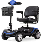 EQUIPMED FreeRoam+ Mid-Sized Lithium Fast Easy Charge Mobility Scooter, Blue V219-HMBMSCEQ3LBA